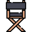 entertainment,cinema,furniture and household,tool,furniture,outline,chair,seat,chairs,director,director chair